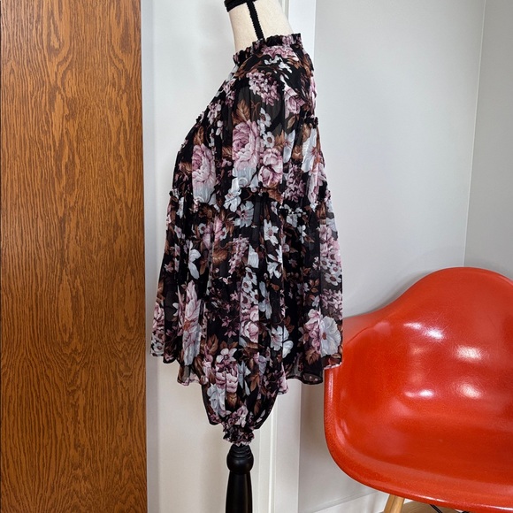 Sheer Ruffled Blouse - Picture 2 of 11